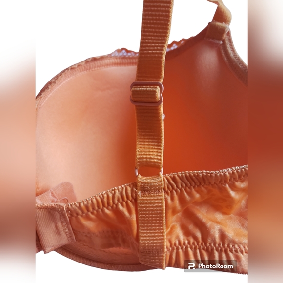 Panache Cleo  Orange Leopard Print U/W Bra EUC 32DDDD/32G - Picture 8 of 11